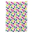 thumbnail image 3 of Ambesonne Modern Tablecloth Rectangular Table Cover, Romantic Butterfly, 52"x70", Dark Blue Yellow, 3 of 4