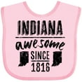 thumbnail image 3 of Inktastic Indiana Awesome Since 1816 Boys or Girls Baby Bib, 3 of 4