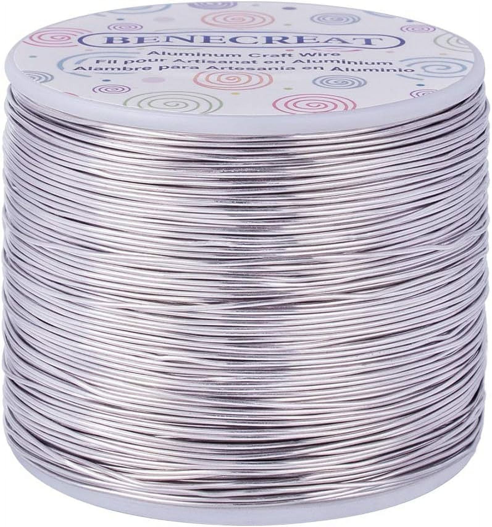 INSPIRELLE 9 Gauge 42 Feet KC Gold Aluminum Craft Wire Bendable Metal Wire  for Jewelry Craft Making
