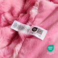 thumbnail image 6 of Faux Fur Throw Blanket for Couch, Bubble Plush Blanket Queen Size, Fuzzy Soft & Thick Blanket for Bed Sofa Living Room, 90x90 Inches Tie-dye Pink, 6 of 18