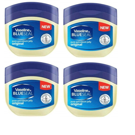 Vaseline Blueseal Pure Petroleum Jelly - Original, 100ml, 4 Pack