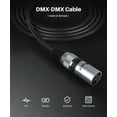 thumbnail image 2 of GearIT DMX to DMX Stage Lighting Cable (50 Feet, 2-Pack) DMX Male to Female (XLR Compatible) 3-Pin Balanced Shielded for DJ LED Moving Head Par Light, Mic Mixer, Recording Studio, Podcast - 50ft, 2 of 8