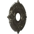 thumbnail image 2 of Ekena Millwork 13"OD x 3 1/2"ID x 3/4"P Attica Thermoformed PVC Ceiling Medallion (Fits Canopies up to 5"), Metallic Charcoal, 2 of 10