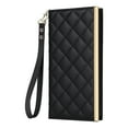 thumbnail image 2 of Desugned For Samsung Galaxy S23 Wallet Phone Case,With Suction Cup Fastener,Flip Folding Kickstand,With Card Slots,Wrist Strap&Shoulder Strap,Shockproof PU Leather Phone Case,Black, 2 of 9
