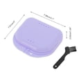 thumbnail image 4 of Ofertas Únicas 1 Juego de Caja de Braces con Cepillo Mini Caja de Almacenamiento de Braces Color Púrpura Claro, 4 of 5