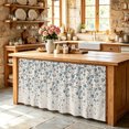 thumbnail image 6 of Weeping Flowers Cabinet Curtain 32"Wx55"L,Dustproof Pantry Door Curtain W/ Self Adhesive Tape,Blue Grey Spring Floral Botanical Rustic Burlap Tall Storage Cover Privacy Drape for Bathroom Kitchen, 6 of 9