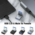 thumbnail image 4 of USB 90 Degree Adapter USB 3.0 USB A Male to Female Adapter Converter Extender N6J1, 4 of 6