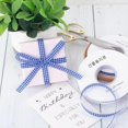 thumbnail image 4 of 147.6Ft Blue and White Gift Wrapping Trim,1Roll Portable Gingham Decoration Accessories for Floral,Picnic,Wedding,Gift Wrapping, 4 of 6