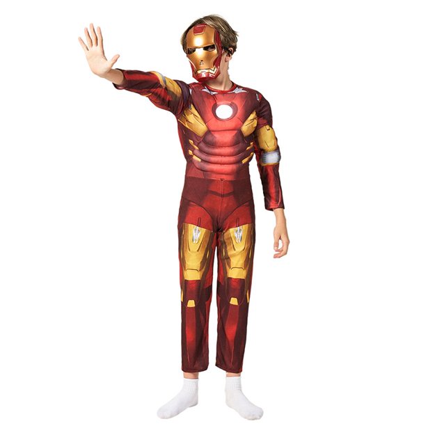 Traje De Iron Man MARK VII Disfraz De Cosplay Para Niños Superhéroe De Halloween Festival