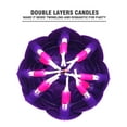 thumbnail image 4 of Goyunwell Flower Lotus Music Rotatable 2-Layer Birthday Candles, Purple, 2 Pieces, 4 of 8