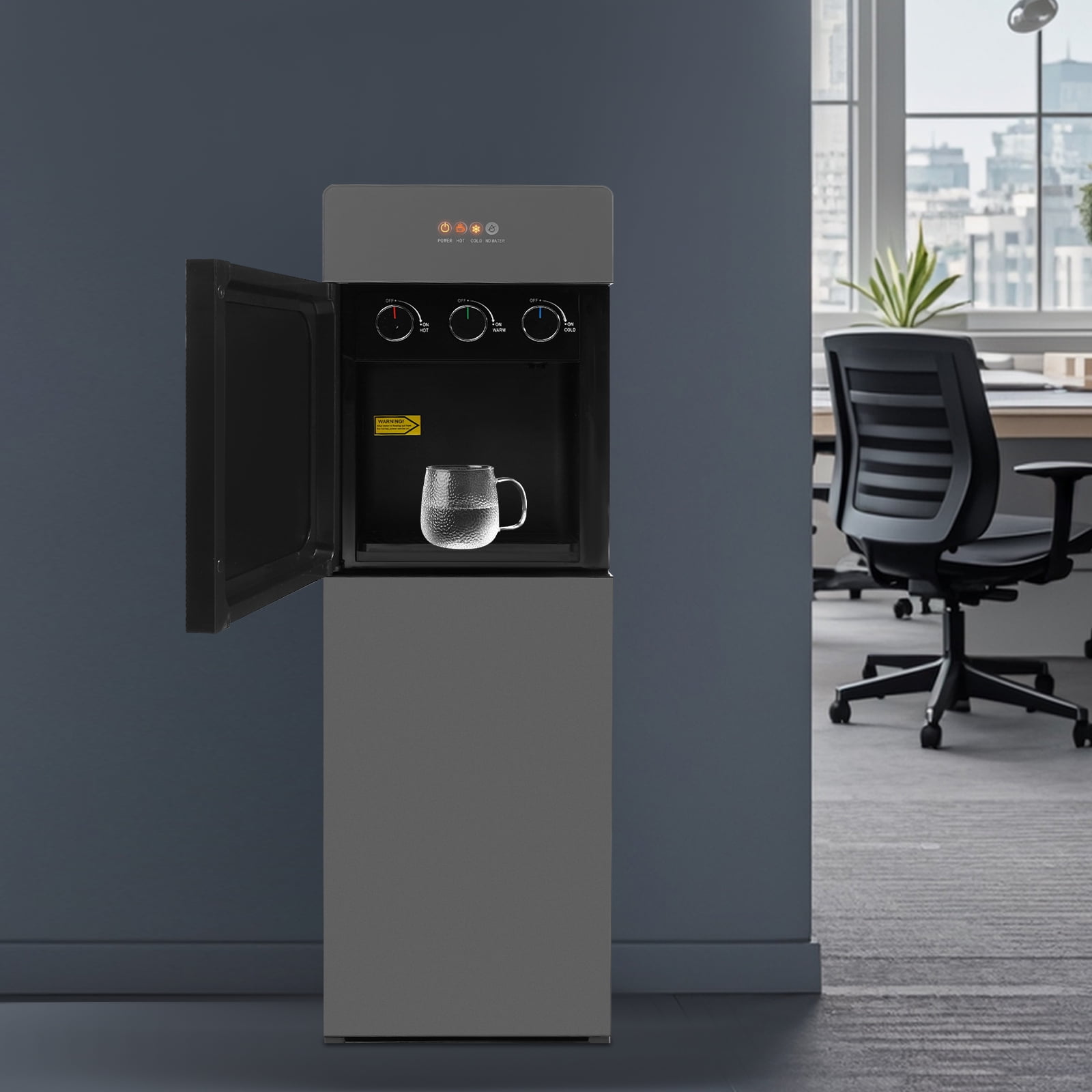 Bottom-Loading Water Dispenser, 5-Gallon Capacity with 500W Heating & 75W Cooling, 3-Temperature Options, Ideal for Offices and Large Families