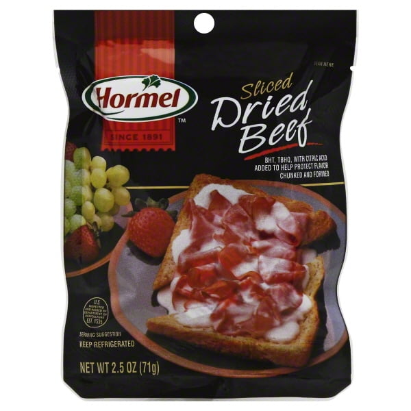 Hormel Sliced Dried Beef, 2.5 Oz. - Walmart.com