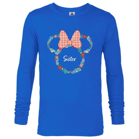 Disney Minnie Mouse Christmas Family Vacation Trip Sister – Long Sleeve T-Shirt for Men – Customized-Navy