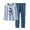 X#277Blue354, variant on CAIVO Child Boys Winter Thermal Outfits Tops Pants With Cute Penguin Print Soft Stretch Long Sleeve Two Piece Outfit Sets Tops Pants Kids And Youth Cozy Home Outfit Sets 5-6 Years