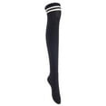 thumbnail image 2 of 3 Pairs Awesome Women Thigh High Cotton Boot Socks. Durable Knee High Socks, Perfect As Winter & Spring Socks Size 6-9 (Black, Coffee, Dark Grey)T1023-3c1, 2 of 4