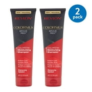 (2 Pack) Revlon ColorSilk Brave Red 1 ColorStay Moisturizing Shampoo, 8.45 fl oz