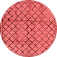 thumbnail image 1 of Ahgly Company Indoor Round Solid Red Modern Area Rugs, 7' Round, 1 of 4