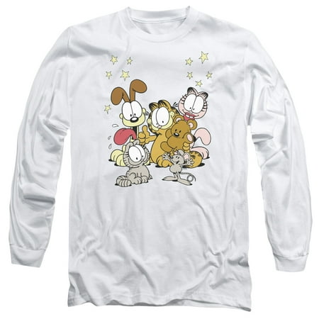 Garfield Friends Are Best Mens Long Sleeve Shirt