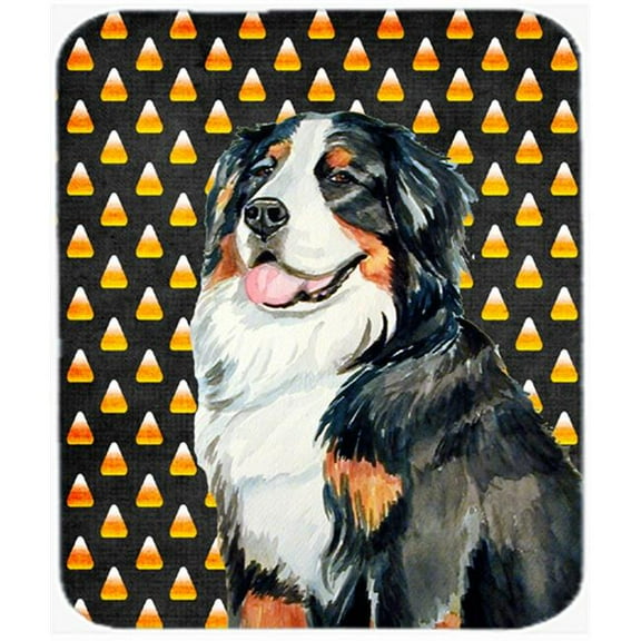 Carolines Treasures Bernese Mountain Dog Candy Corn Halloween Portrait Mouse Pad