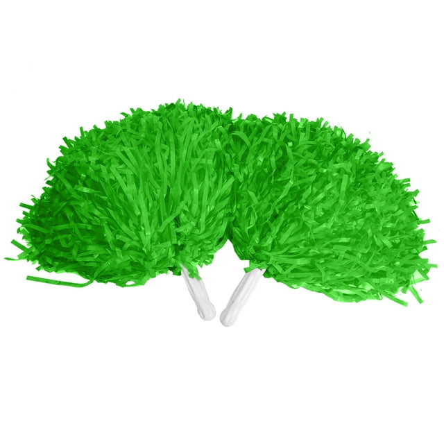 Accesorios de baile para fiesta deportiva con pompones de animadora de moda (verde)