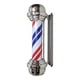 thumbnail image 2 of Luces giratorias para poste de barbero, tiras LED, letreros de , iluminación montada en la pared, letrero de salón de belleza abierto para equipo, Baoblaze Luz de poste de barbero, 2 of 8