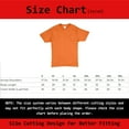 thumbnail image 2 of Hanes Essential-T High Visibility Men's Short Sleeve T-Shirt, Safety Orange, CVC Fabric, 5XL, 2 Pack, 2 of 7