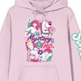 thumbnail image 2 of Scooby-Doo Mystery Inc. Floral Art Long Sleeve Cradle Pink Adult Hooded Sweatshirt-Medium, 2 of 7