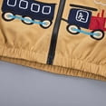 thumbnail image 4 of Gyratedream Spring Toddler Kids Baby Boys Cartoon Train Hooded Jacket Cotton Zipper Coat Outwear, 4 of 8