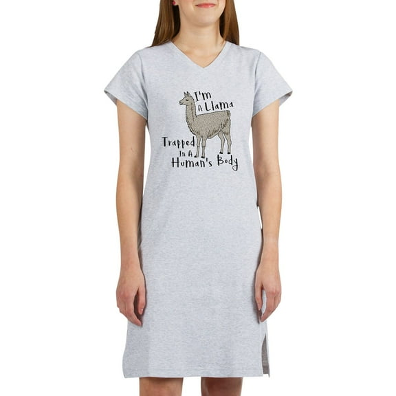CafePress - I'm A Llama Trapped In A Human' - Women's Nightshirt