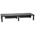 thumbnail image 4 of Mind Reader Large Dual Monitor Stand for Computer Screens with 2 Storage Drawers, Black, 4 of 8