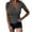 Dark Gray, variant on AherBiu Going out Tops for Women Notch V Neck Short Sleeve Slim Fitted Stretch Basic T Shirts Blouse