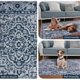 thumbnail image 2 of TWINNIS Boho Area Rug Vintage Rug Anti-Slip Persian Carpet for Living Room Bedroom,Blue,6'x9', 2 of 7