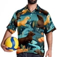 thumbnail image 4 of Platypus Men's Short Sleeve Printed Button Down Beach, Casual, Poplin Shirts for Summer Vacation, 4 of 6