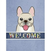Caroline's Treasures BB1424GF French Bulldog Welcome Flag Garden Size , Small, multicolor