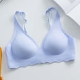 thumbnail image 4 of hotojiny Deep V Neck Bras for Women No Underwire Push Up Bras Wireless Seamless Bralettes Everyday Sleep T Shirt Bras, 4 of 6