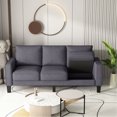 thumbnail image 2 of Dark Grey 3 - Person Sofa | Durable Structure, Comfortable Support, Removable Storage in Living Areas, 2 of 5