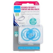 MAM Pacifiers, Baby Pacifier 6+ Months, Best Pacifier for Breastfed Babies, Premium Comfort and Oral Care 'Perfect' Collection, Boy, 1-Count