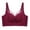 Wine, variant on Push up Bras for Women Stretch Adjustable Thin Shoulder Strap Stylish Lace V-Neck Bralettes Smooth Seamless Comfortable Breathable Supportive U-Back Casual Bra Rose Gold 34