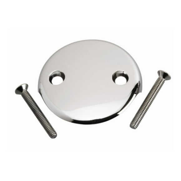 Overflow Plate - Chrome, 2 Hole