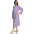 thumbnail image 4 of TowelSelections Women's Robe Turkish Cotton Soft Terry Kimono Bathrobe Small/Medium Pastel Lilac, 4 of 5