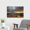 thumbnail image 3 of Great Big Canvas "Hawaii, Maui, Makena, Cloudy Sunset At Big Beach"  by Jenna Szerlag Peach Gray   Wrapped Canvas Print Wall Artwork, 3 of 7