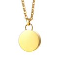 thumbnail image 1 of Cremation Urn Necklace Round Keepsake Keychain Urn Ash Holder Jewelry Locket for Gold, 1 of 8