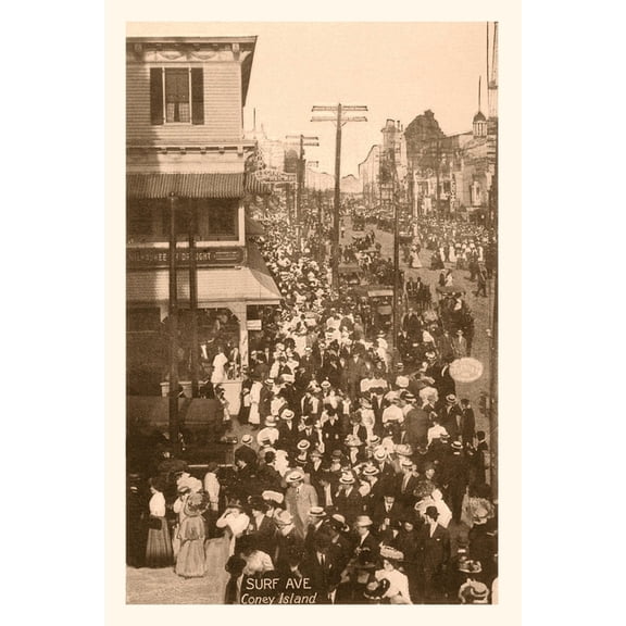 Pocket Sized - Found Image Press Journals: Vintage Journal Surf Avenue, Coney Island, New York (Paperback)