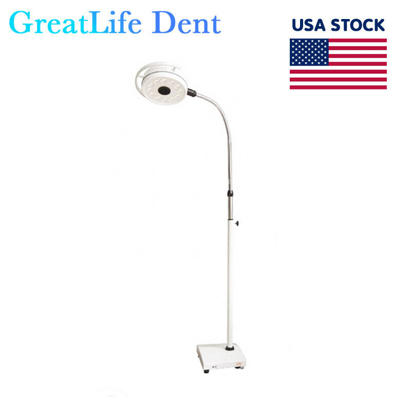 GreatLife Dent USA Stock 36W 12Led Mobile Examination Light Shadowless Surgical Medical Lamp Operating FDA