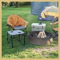 thumbnail image 4 of ARROWHEAD OUTDOOR Oversized Heavy-Duty Club Folding Camping Chair w/External Pocket, Cup Holder, Portable, Padded, Moon, Round, Saucer, Supports 330lbs, Carrying Bag, USA-Based Support, 4 of 8