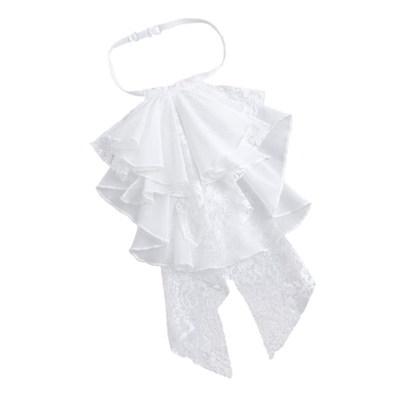 Victorian Detachable Lace Jabot Collar for Weddings, Formal & Accessories