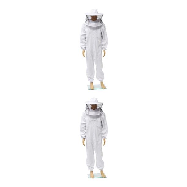 Traje de apicultura Toystoory universal chaqueta ventilada blanco XXL