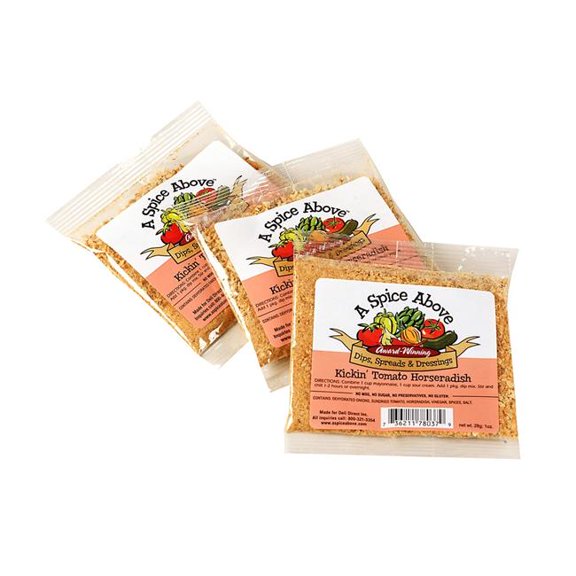A Spice Above ASAMIX00826 A Spice Above Dip Mix, Kick'n Tomato Horseradish, Perfect for Easy Cooking, All-Natural, No MSG, 3Pk