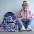 thumbnail image 3 of Garronmavis Baby Dragon Girls Backpack with Lunch Box, 4PCS Set with Pencil Case & Water Bottle Holder, Adjustable Straps Kids Backpack for Elementary School Easy to Carry, 3 of 8