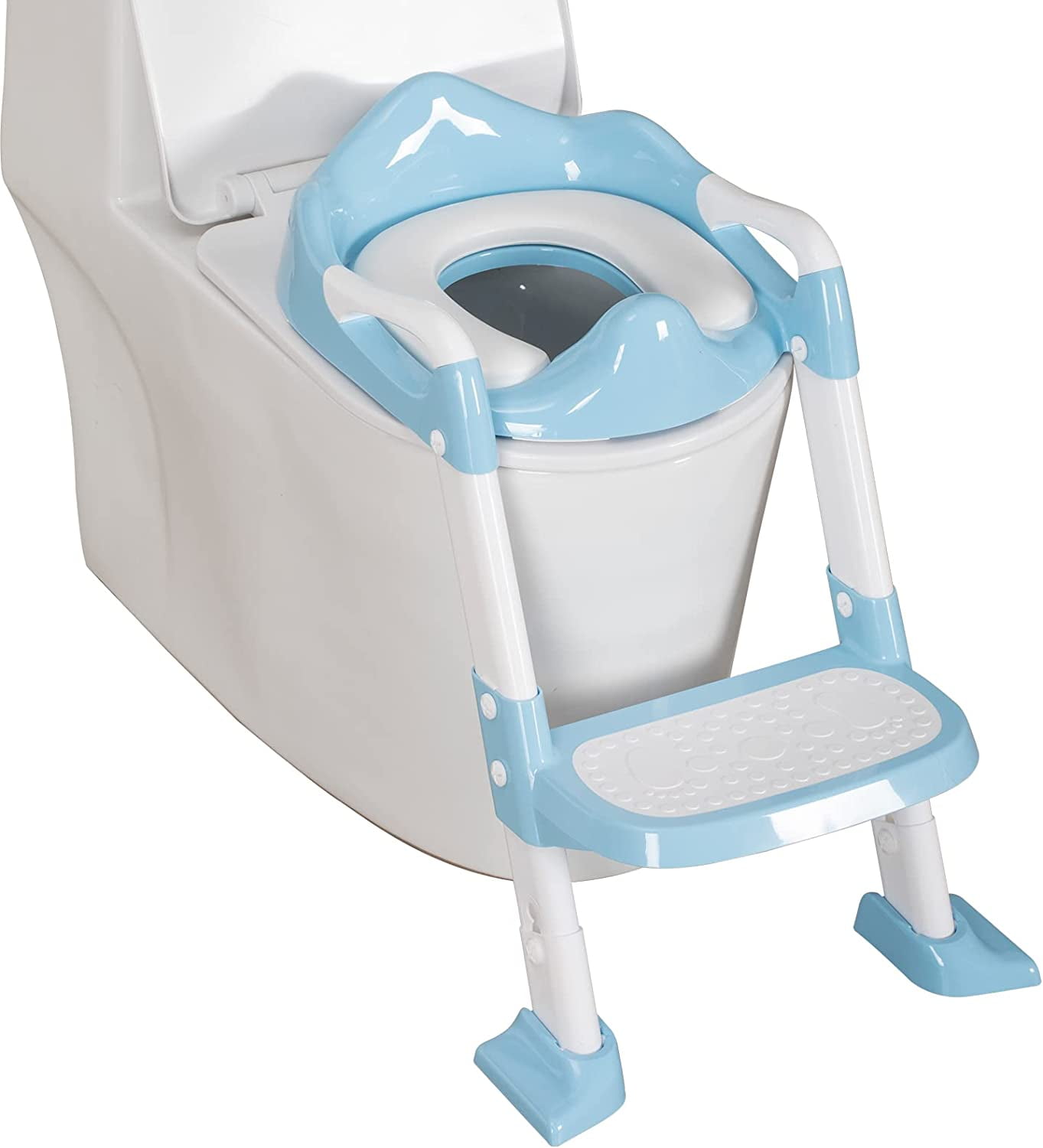 TOBBI Potty Training Seat with Step Stool Ladder Adjustable Toddler Toilet  TH17W0154 - The Home Depot